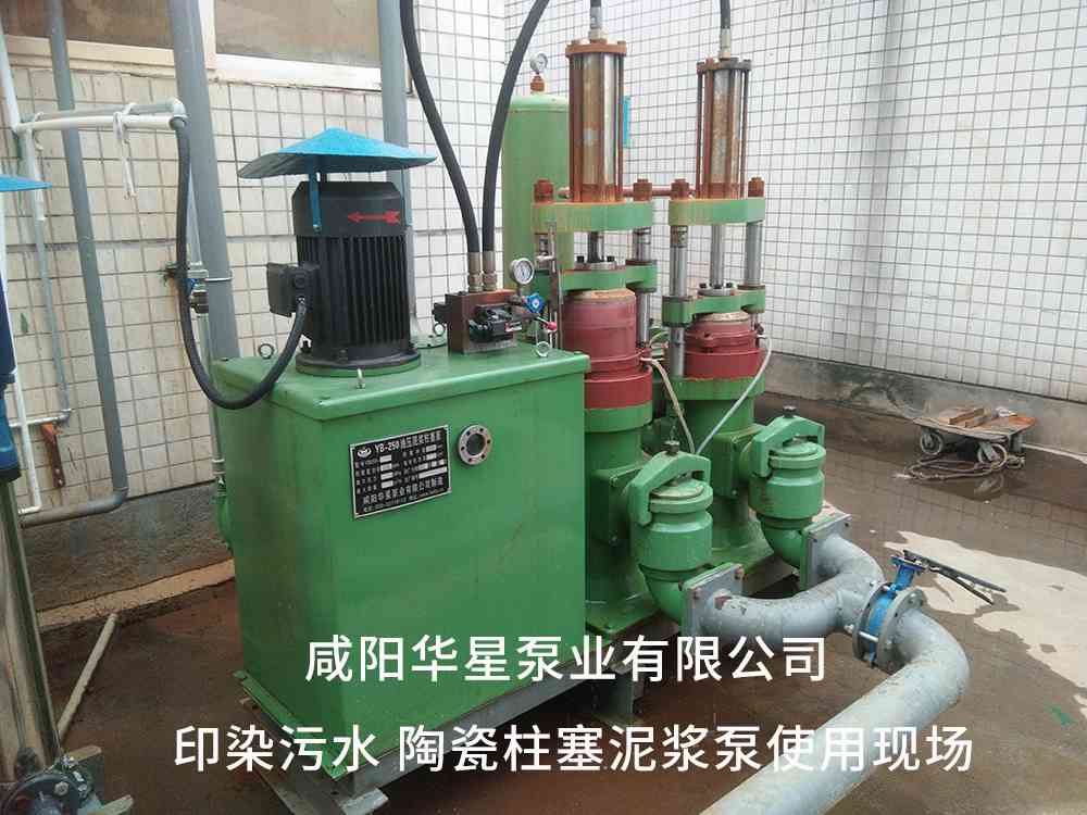 印染污水處理廠使用YBH250-30節(jié)能柱塞泥漿泵客戶案例 印染污水處理廠使用YBH250-30節(jié)能柱塞泥漿泵客戶案例
